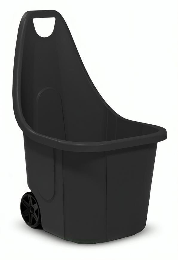 Vozk Blumax CADDY, 60 lit., 50x60x84 cm, ierny, na zhradn odpad