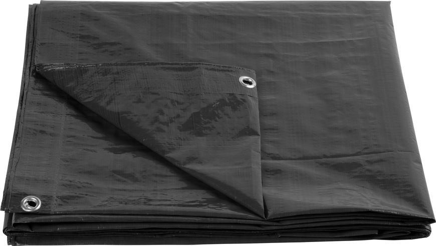 Plachta Tarpaulin Strong 10x15 m, 200 g/m, zakrvacia, antracit, s okami