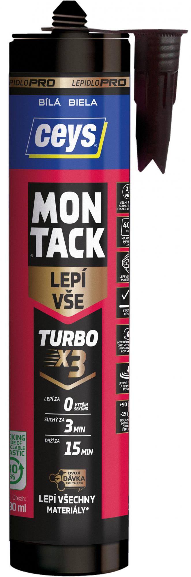 Lepidlo Ceys MONTACK lepí všetko Turbo, 290 ml