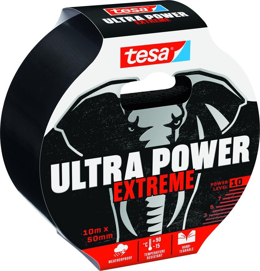 Pska tesa Ultra Power Extreme, opravn, PE, ierna, 50 mm, L-10 m