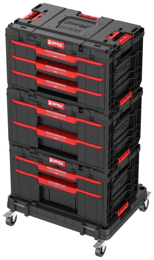 Box QBRICK System ONE Workshop - Cart, 3x Toolbox, 4 dielna sada boxov na nradie