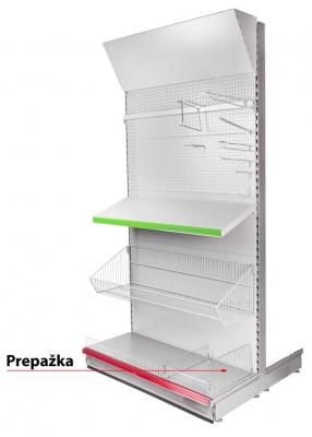 Prepážka Racks H31 470x200 mm, Cr, bočná